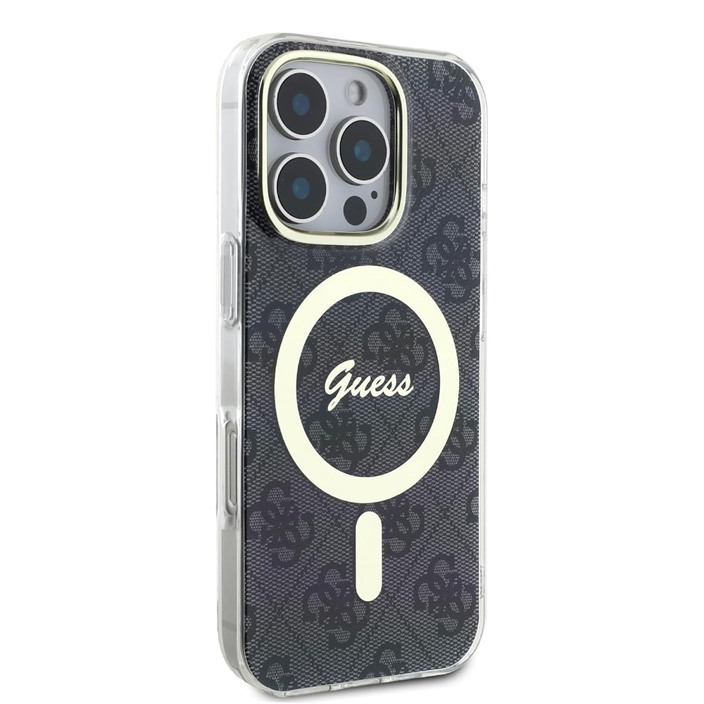 Funda MagSafe para Apple iPhone 16 Pro Max, Guess, IML 4G, Negra