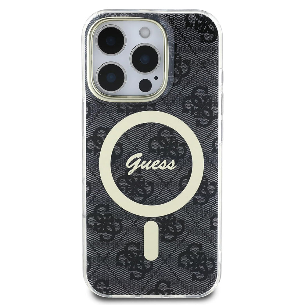 Funda MagSafe para Apple iPhone 16 Pro Max, Guess, IML 4G, Negra