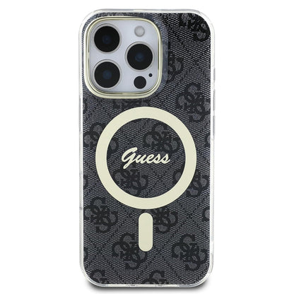 Funda MagSafe para Apple iPhone 16 Pro Max, Guess, IML 4G, Negra