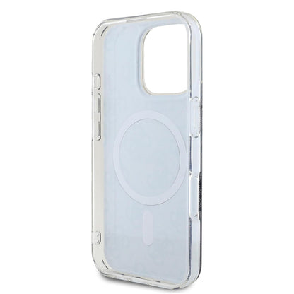 Funda MagSafe para Apple iPhone 16 Pro Max, Guess, IML 4G, Negra