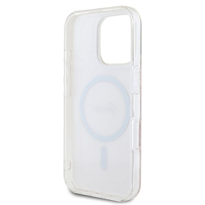 Funda MagSafe para Apple iPhone 16 Pro Max, Guess, IML 4G, Rosa