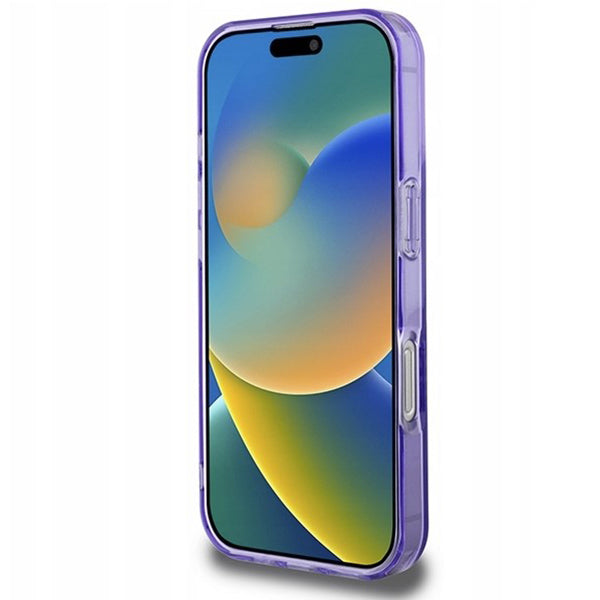 Funda MagSafe para Apple iPhone 16 Pro Max, Guess, IML Flowers Wreath, Morado