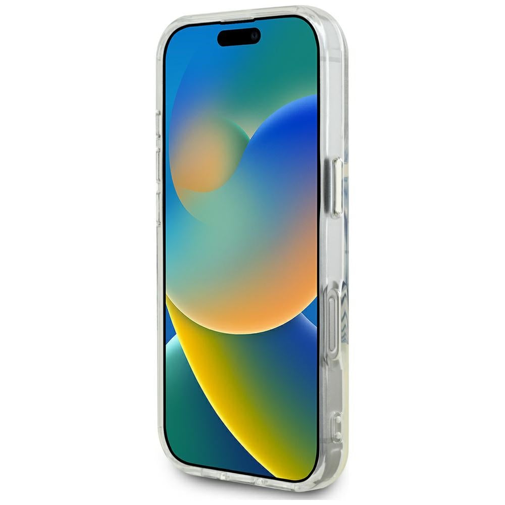 MagSafe Case for Apple iPhone 16 Pro Max, Guess, IML Metal Colored Circle, Pink