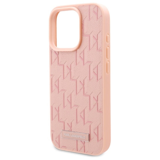 Funda MagSafe para Apple iPhone 16 Pro Max, Karl Lagerfeld, Hot Stamp, Rosa