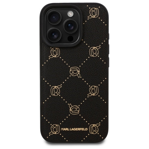 Funda MagSafe para Apple iPhone 16 Pro Max, Karl Lagerfeld, Karl's Head, Negra