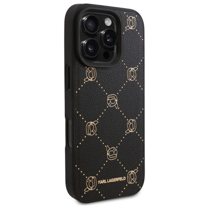 Funda MagSafe para Apple iPhone 16 Pro Max, Karl Lagerfeld, Karl's Head, Negra