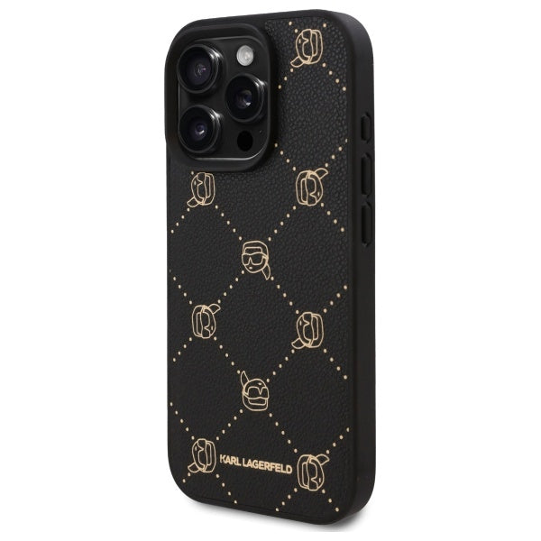 Funda MagSafe para Apple iPhone 16 Pro Max, Karl Lagerfeld, Karl's Head, Negra