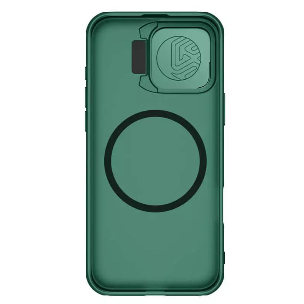 Funda MagSafe para Apple iPhone 16 Pro Max, Nillkin, CamShield Prop, Verde