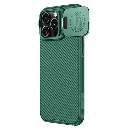 Funda MagSafe para Apple iPhone 16 Pro Max, Nillkin, CamShield Prop, Verde