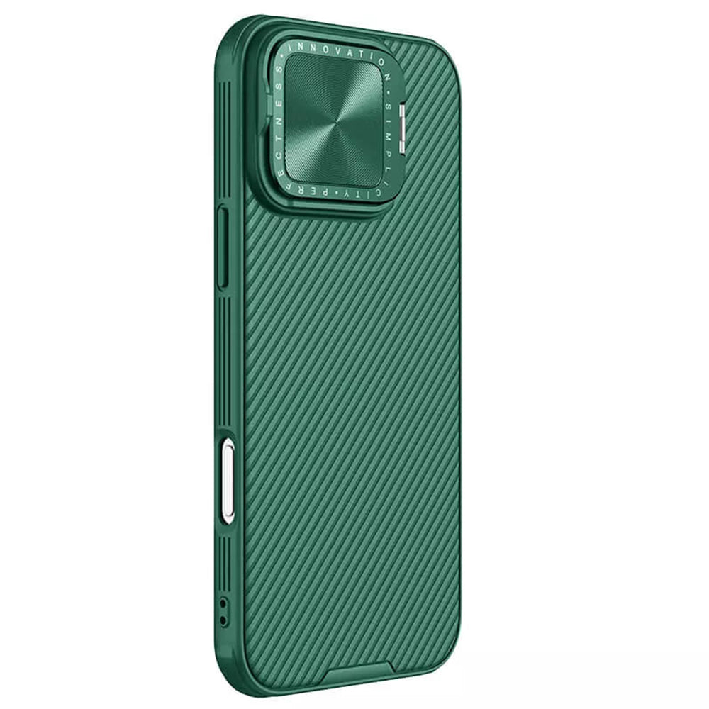 Funda MagSafe para Apple iPhone 16 Pro Max, Nillkin, CamShield Prop, Verde