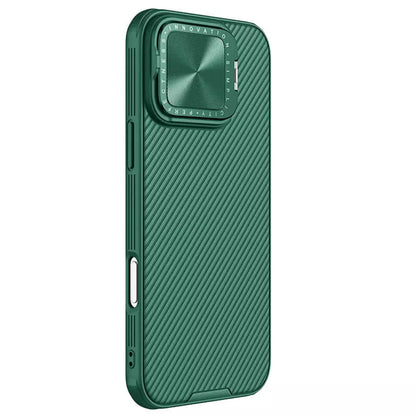 Funda MagSafe para Apple iPhone 16 Pro Max, Nillkin, CamShield Prop, Verde