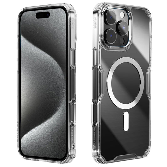 Funda MagSafe para Apple iPhone 16 Pro Max, Nillkin, Nature Pro, Transparente