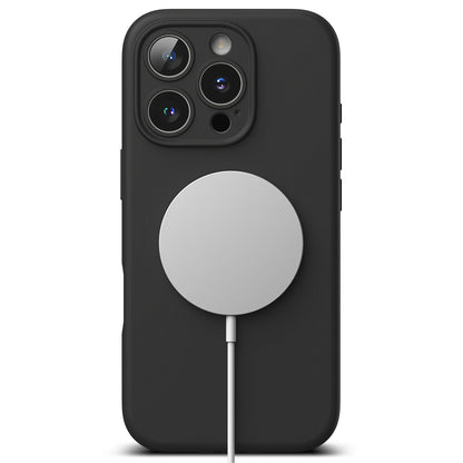Funda MagSafe para Apple iPhone 16 Pro Max, Ringke, Silicona, Negra