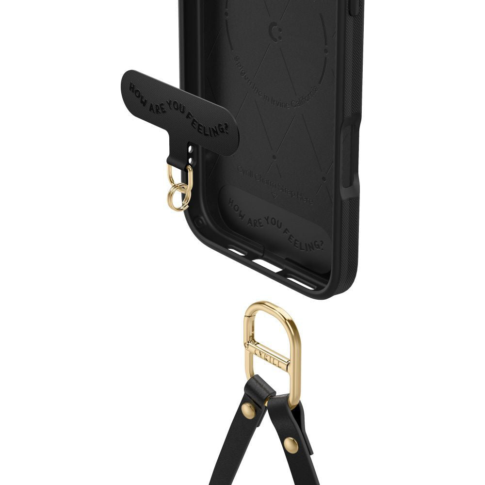Funda MagSafe para Apple iPhone 16 Pro Max, Spigen, Cyrill Kajuk Classic Charm, Negra
