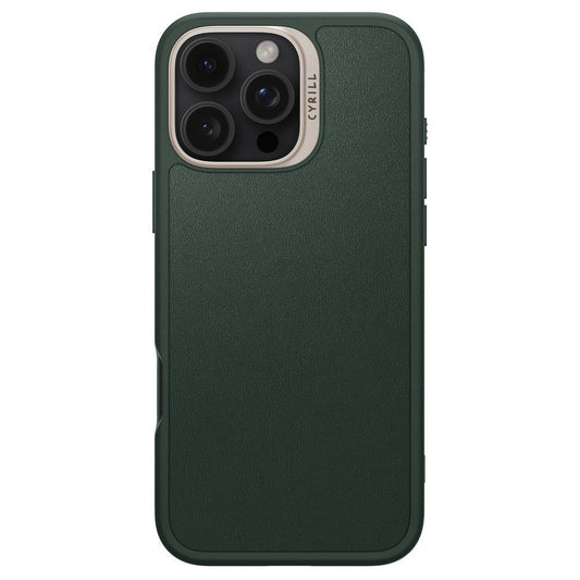 Funda MagSafe para Apple iPhone 16 Pro Max, Spigen, Cyrill Kajuk, Verde Satinado ACS08398