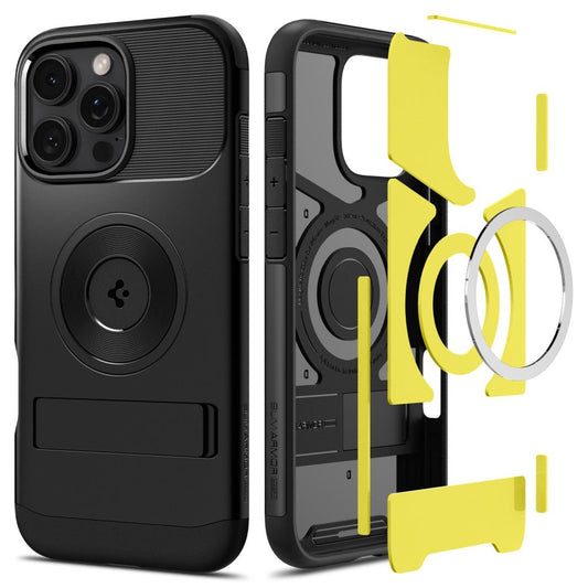 Funda MagSafe para Apple iPhone 16 Pro Max, Spigen, Slim Armor, Negra.