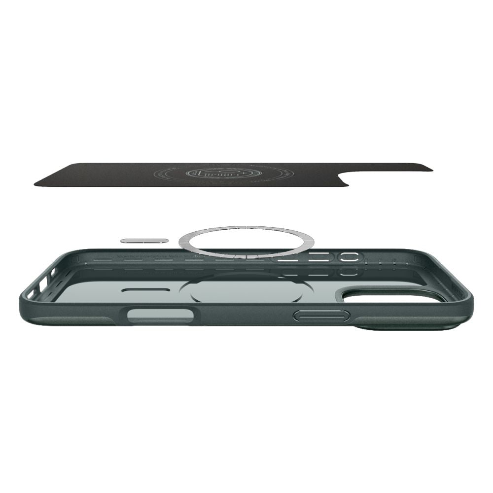 Funda MagSafe para Apple iPhone 16 Pro Max, Spigen, Thin Fit, Verde