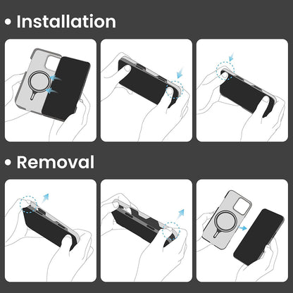 Funda MagSafe para Apple iPhone 16 Pro Max, Techsuit, Fibra de Aramida, Negra