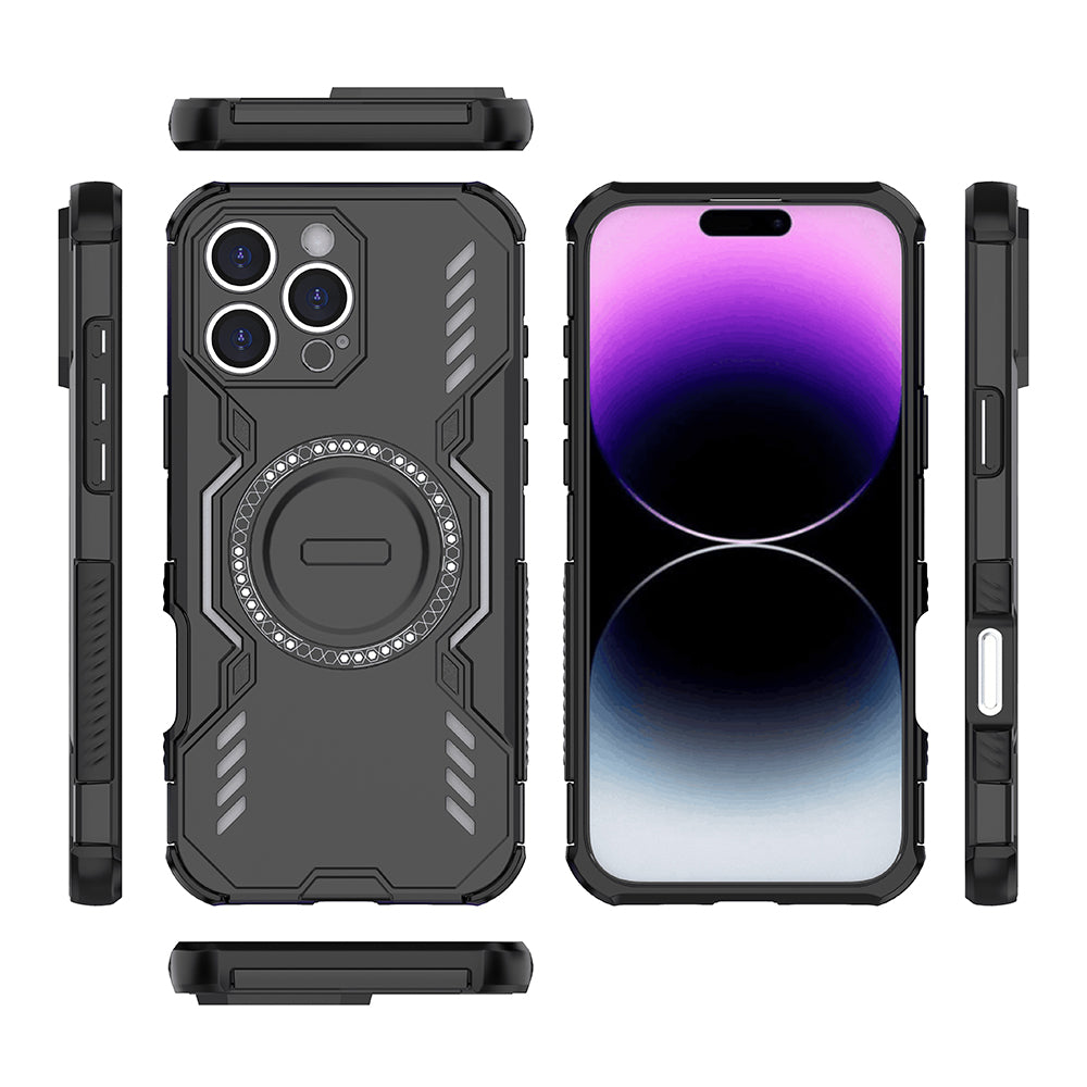 Funda MagSafe para Apple iPhone 16 Pro Max, Techsuit, ArmorMag, Negra
