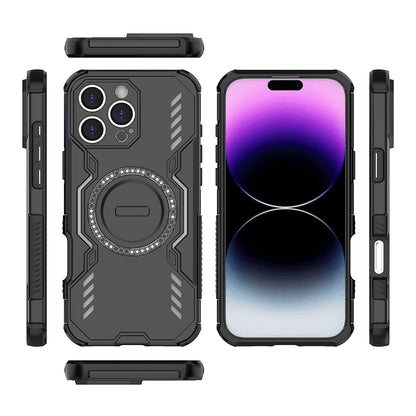 Funda MagSafe para Apple iPhone 16 Pro Max, Techsuit, ArmorMag, Negra