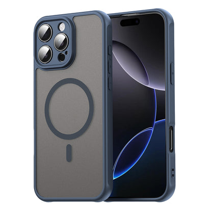 Funda MagSafe para Apple iPhone 16 Pro Max, Techsuit, HaloFrost II, Azul Marino