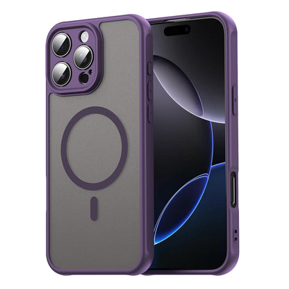 Funda MagSafe para Apple iPhone 16 Pro Max, Techsuit, HaloFrost II, Morado