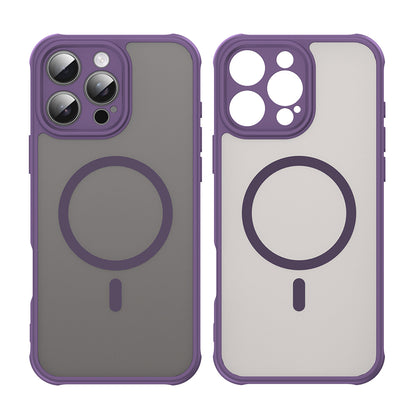 Funda MagSafe para Apple iPhone 16 Pro Max, Techsuit, HaloFrost II, Morado