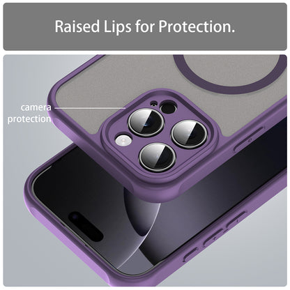 Funda MagSafe para Apple iPhone 16 Pro Max, Techsuit, HaloFrost II, Morado
