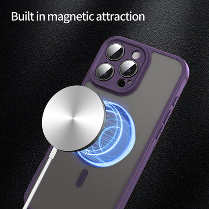Funda MagSafe para Apple iPhone 16 Pro Max, Techsuit, HaloFrost II, Morado