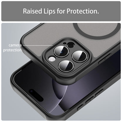 Funda MagSafe para Apple iPhone 16 Pro Max, Techsuit, HaloFrost II, Negra