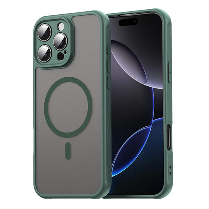 Funda MagSafe para Apple iPhone 16 Pro Max, Techsuit, HaloFrost II, Verde