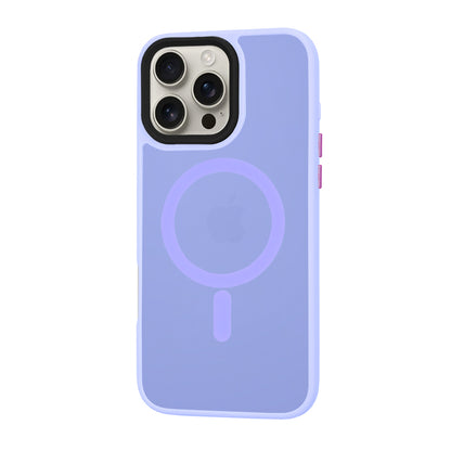 Funda MagSafe para Apple iPhone 16 Pro Max, Techsuit, HaloFrost, Morado Claro