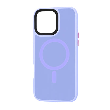 Funda MagSafe para Apple iPhone 16 Pro Max, Techsuit, HaloFrost, Morado Claro