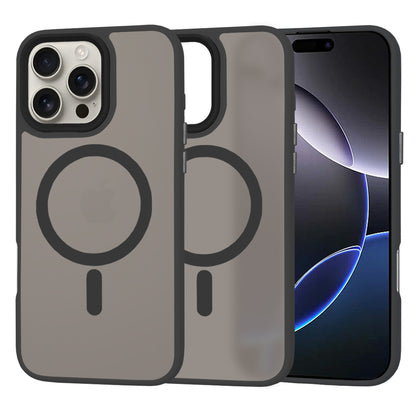 Funda MagSafe para Apple iPhone 16 Pro Max, Techsuit, HaloFrost, Negra