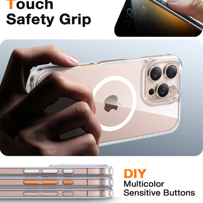 Funda MagSafe para Apple iPhone 16 Pro Max, Torras, Diamond, Transparente
