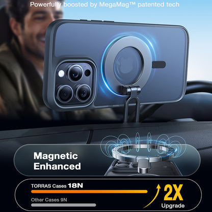 Funda MagSafe para Apple iPhone 16 Pro Max, Torras, Guardian, Negra