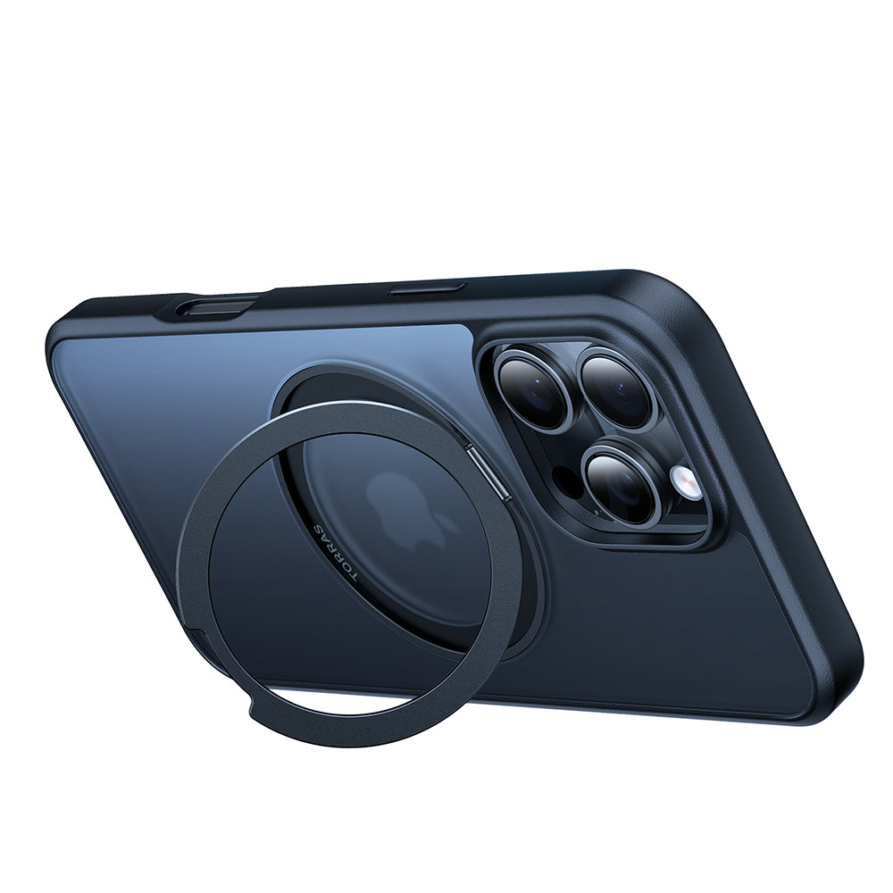 Funda MagSafe para Apple iPhone 16 Pro Max, Torras, Ostand Pro, Negra