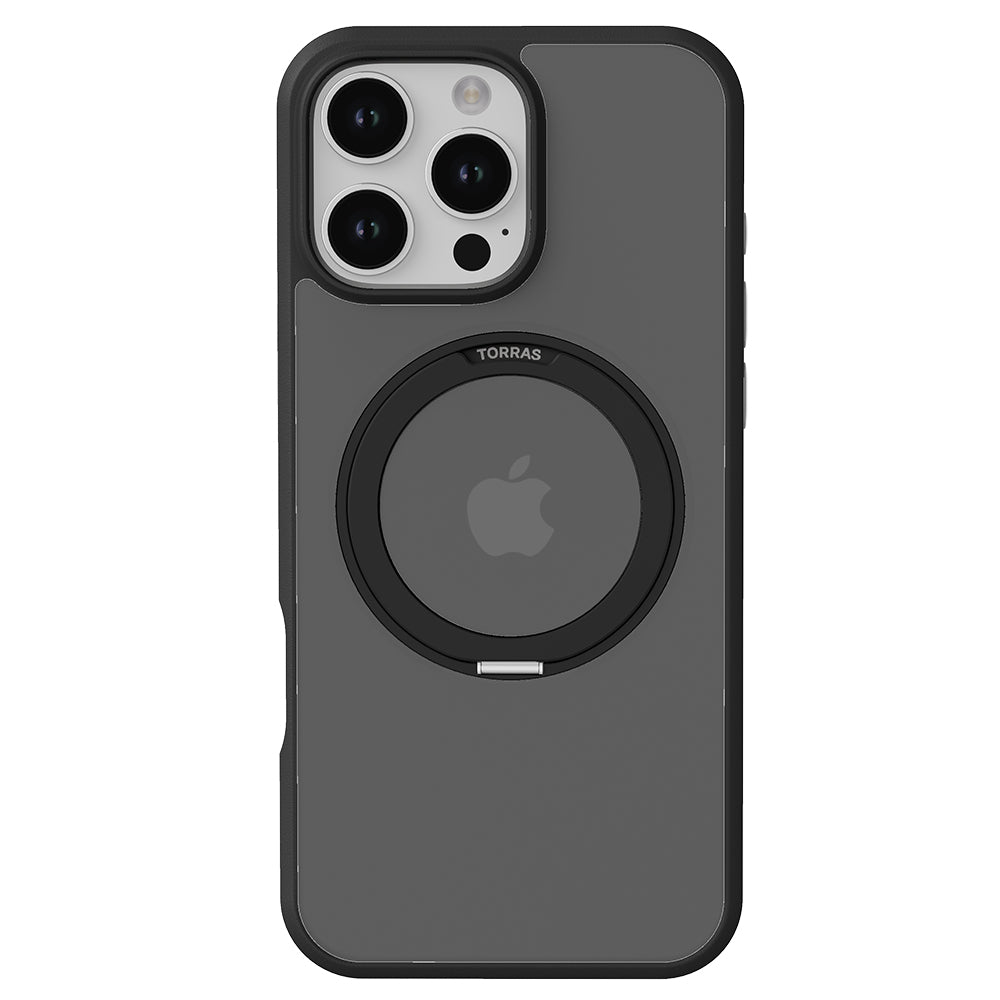 Funda MagSafe para Apple iPhone 16 Pro Max, Torras, Ostand Pro, Negra