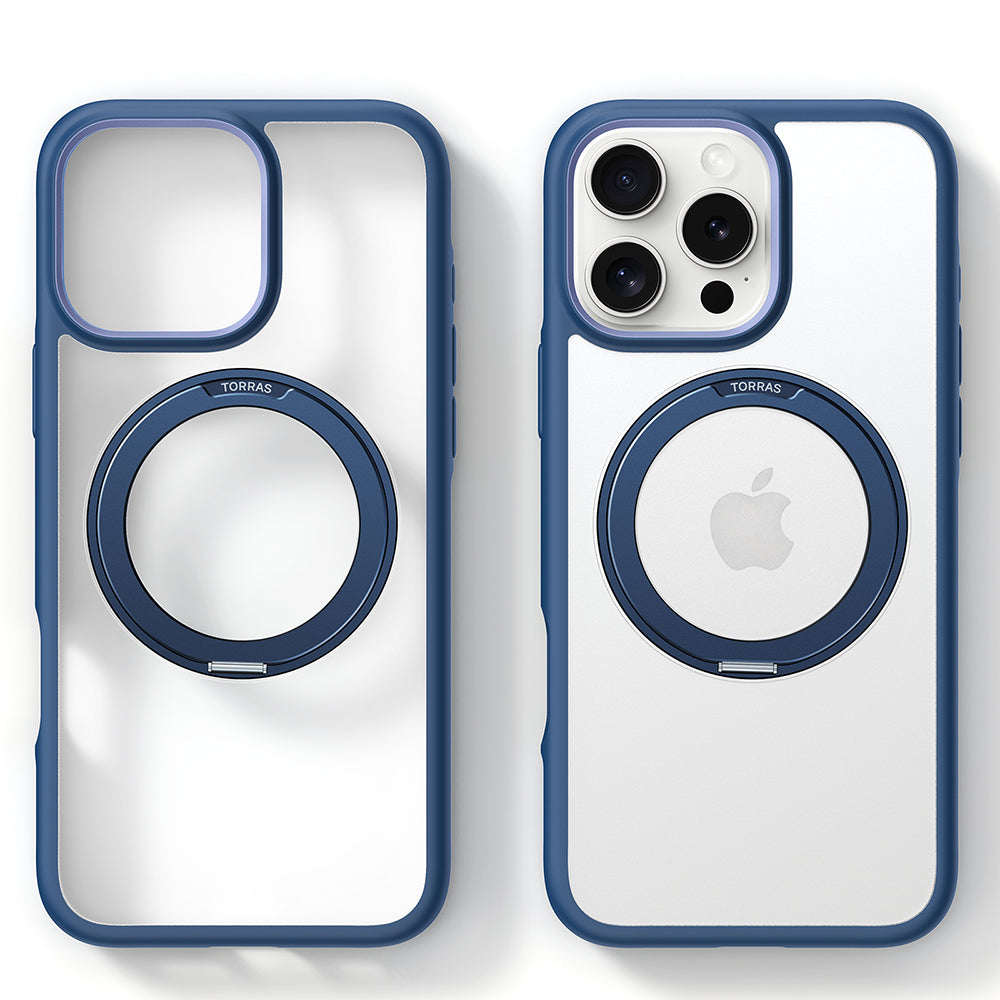 Funda MagSafe para Apple iPhone 16 Pro Max, Torras, Ostand R Fusion, Azul Marino