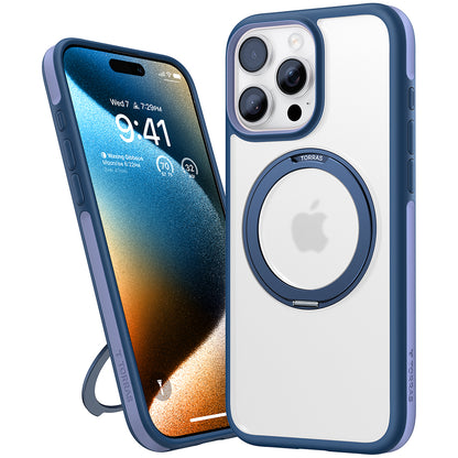 Funda MagSafe para Apple iPhone 16 Pro Max, Torras, Ostand R Fusion, Azul Marino