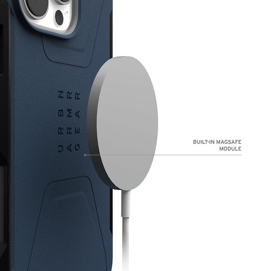 Funda MagSafe para Apple iPhone 16 Pro Max, Urban Armor Gear, Civilian, Azul marino