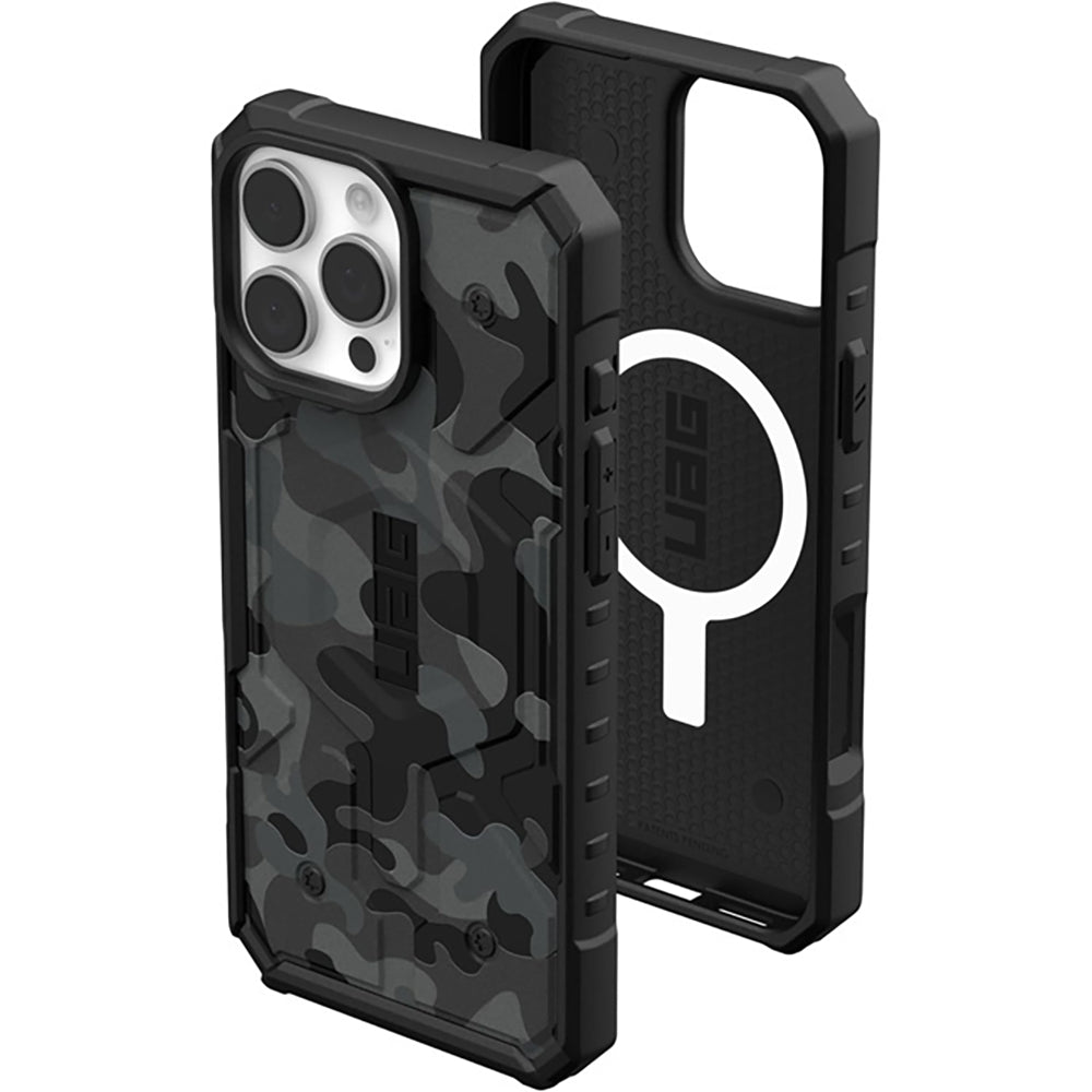 Funda MagSafe para Apple iPhone 16 Pro Max, Urban Armor Gear, Pathfinder SE Midnight Camo, Camuflaje