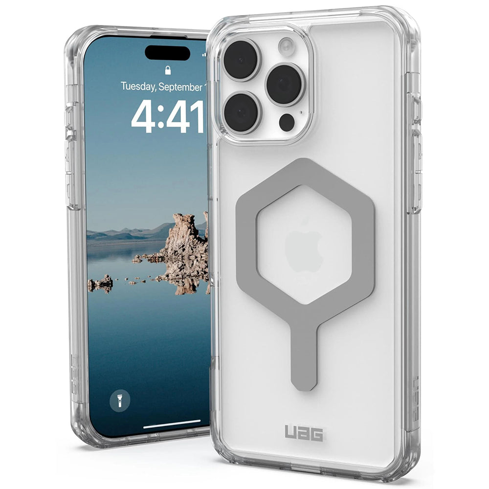 Funda MagSafe para Apple iPhone 16 Pro Max, Urban Armor Gear, Plyo, Transparente
