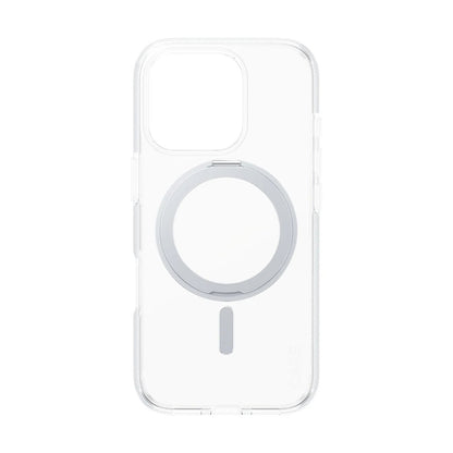 Funda MagSafe para Apple iPhone 16 Pro, PanzerGlass, con soporte Kickstand, Transparente Plateada