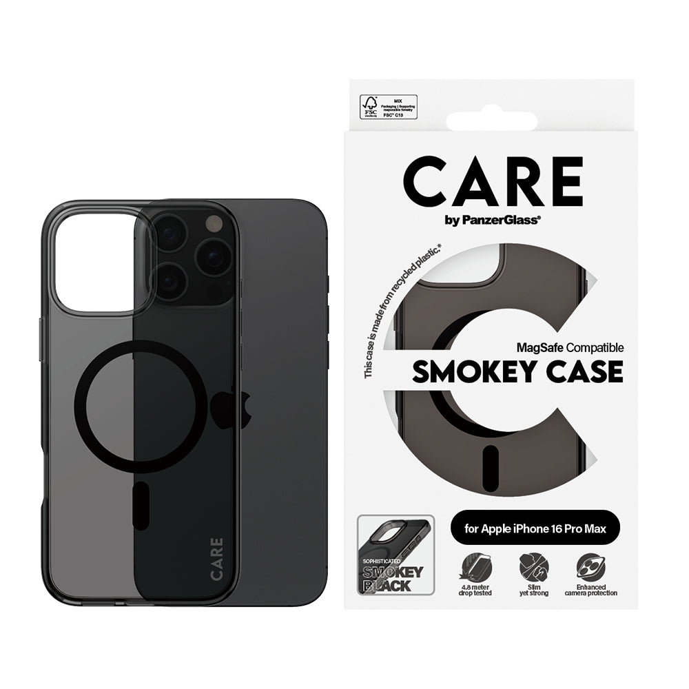 MagSafe Case for Apple iPhone 16 Pro, PanzerGlass, Urban Combat Care, Black