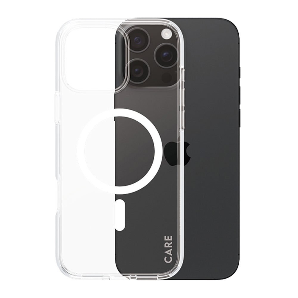 Funda MagSafe para Apple iPhone 16 Pro, PanzerGlass, Care Urban Combat, Transparente Blanca