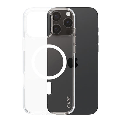 Funda MagSafe para Apple iPhone 16 Pro, PanzerGlass, Care Urban Combat, Transparente Blanca