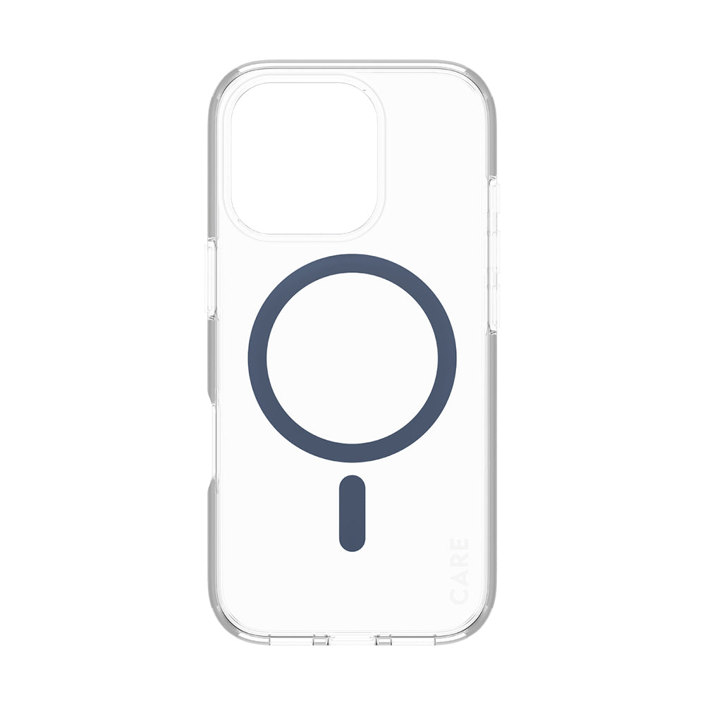 Funda MagSafe para Apple iPhone 16 Pro, PanzerGlass, Care Urban Combat, Transparente Azul
