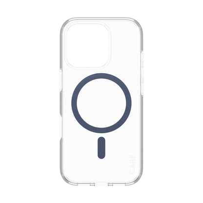 Funda MagSafe para Apple iPhone 16 Pro, PanzerGlass, Care Urban Combat, Transparente Azul