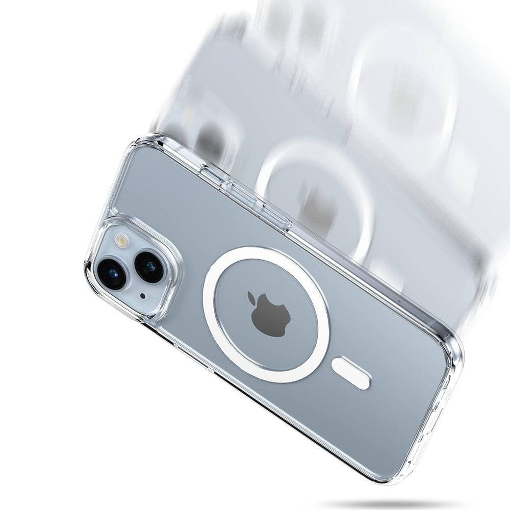 Funda MagSafe para Apple iPhone 16 Pro, PanzerGlass, HardCase, Transparente Blanca